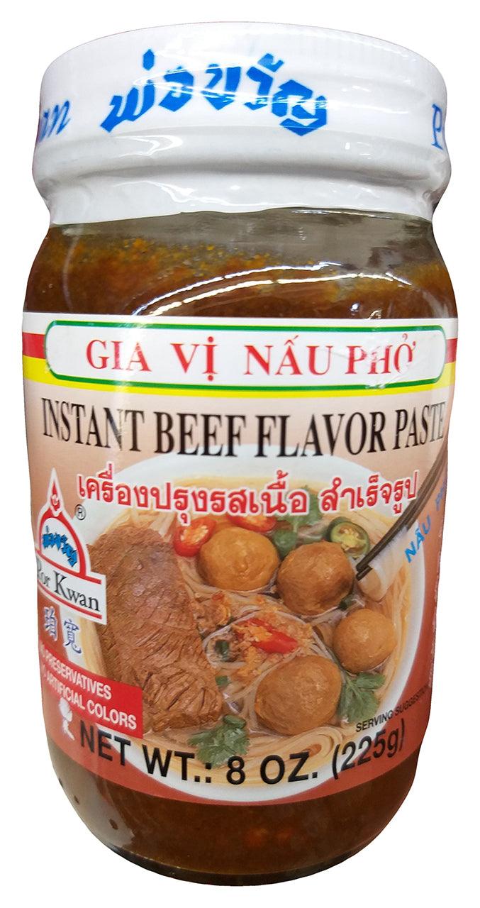 Por Kwan Instant Beef Flavor Paste, 8 Ounces, (Pack of 1 Jar) - Mighty Depot