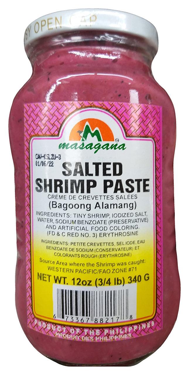 Masagana Salted Shrimp Paste, 12 Ounces, (1 Bottle) - Mighty Depot
