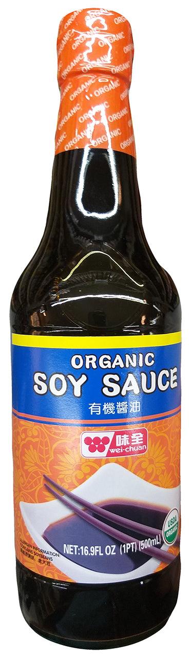 Wei Chuan Organic Soy Sauce, 16.9 Ounces, 1 Bottle - Mighty Depot