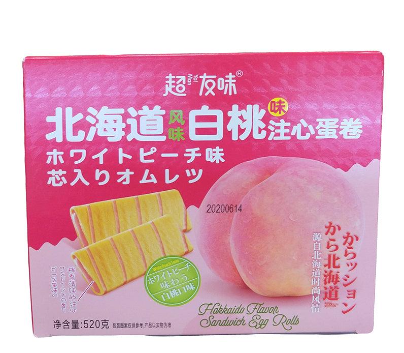 Chao Yo! Man Sandwich Egg Roll (Peach), (Pack of 1) - Mighty Depot