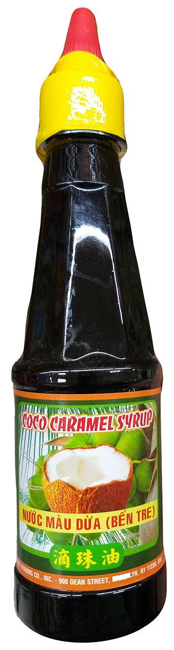 Coco Caramel Syrup Nuoc Mau Dua (Ben Tre), 11.6 Ounces, (Pack of 1 Bottle) - Mighty Depot