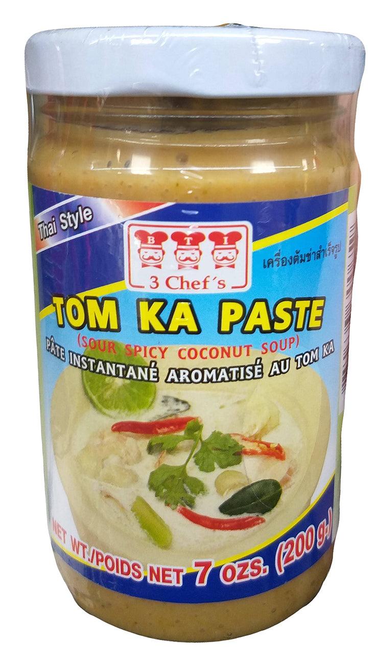 3 Chef's Tom Ka Paste, 7 Ounces, (Pack of 1 Jar) - Mighty Depot