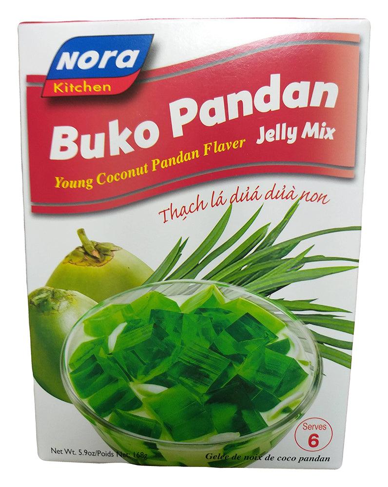 Nora Kitchen Buko Pandan Jelly Mix, 5.9 Ounces, (Pack of 1) - Mighty Depot