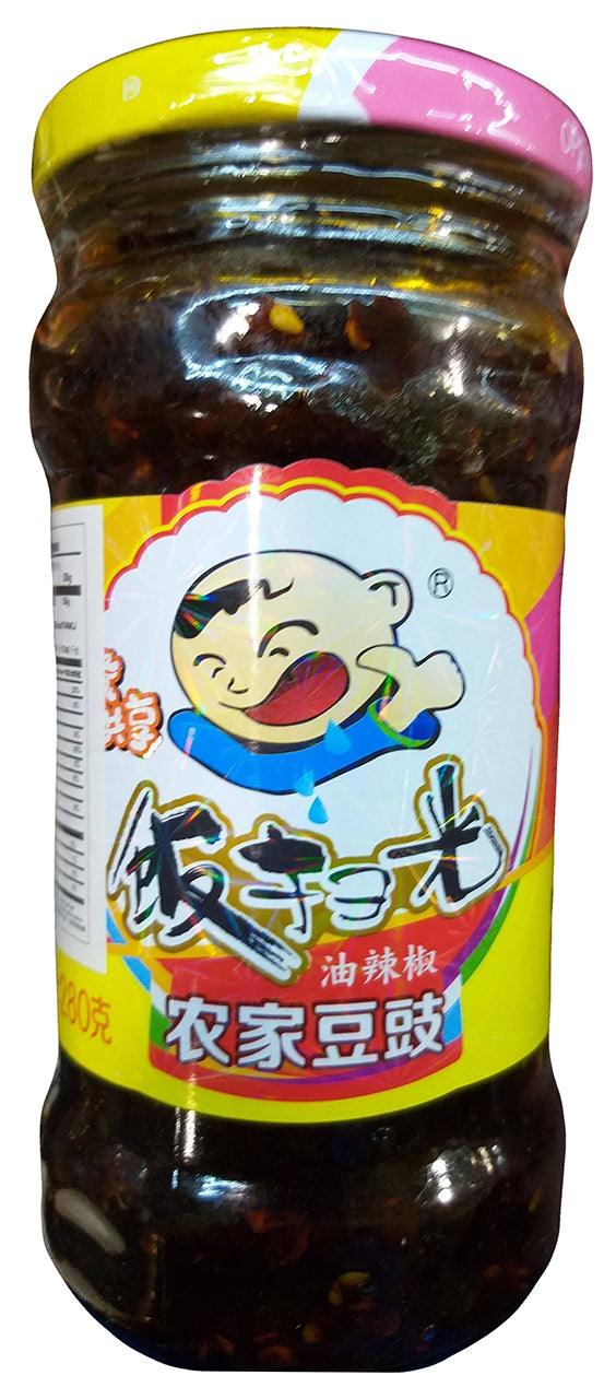 Fansaoguang Douchi Chili with Oil, 9.8 Ounces, (Pack of 1) - Mighty Depot