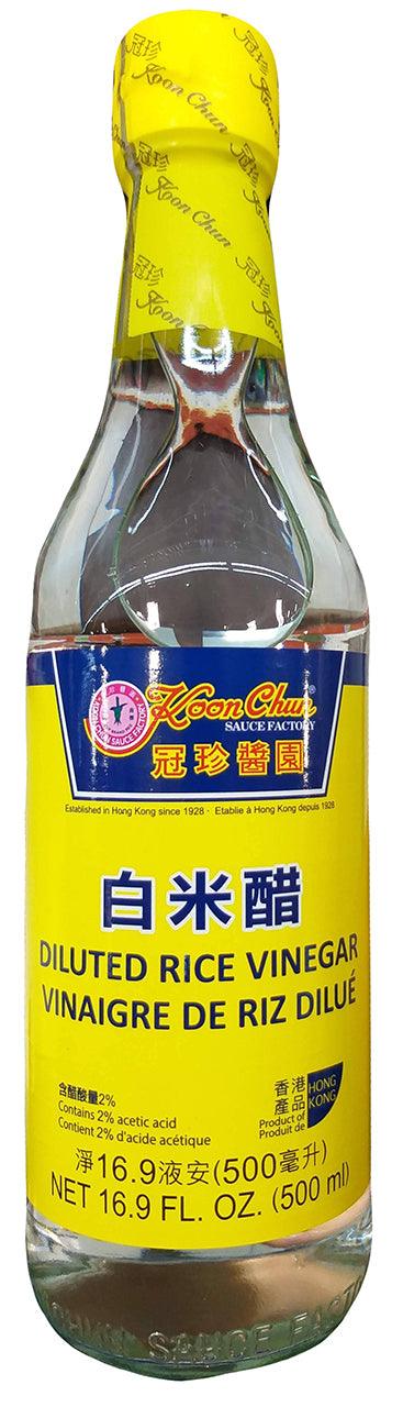 Koon Chun Diluted Rice Vinegar, 16.9 Ounces, (1 bottle) - Mighty Depot