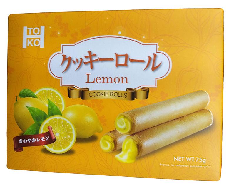 ToKo Cookie Rolls (Lemon), 2.6 Ounces, (Pack of 1) - Mighty Depot