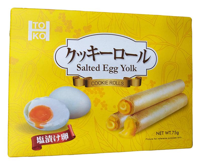 ToKo Cookie Rolls (Salted Egg Yolk), 2.6 Ounces, (Pack of 1) - Mighty Depot