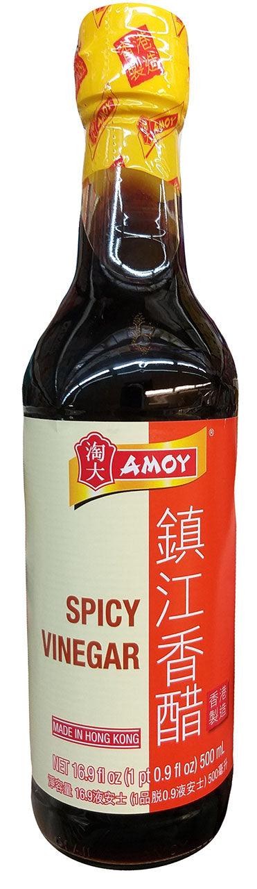 Amoy Spicy Vinegar, 16.9 Ounces, (1 Bottle) - Mighty Depot