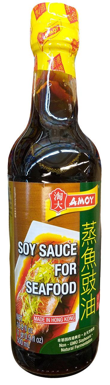 Amoy Soy Sauce for Seafood, 16.9 Ounces, (1 Bottle) - Mighty Depot