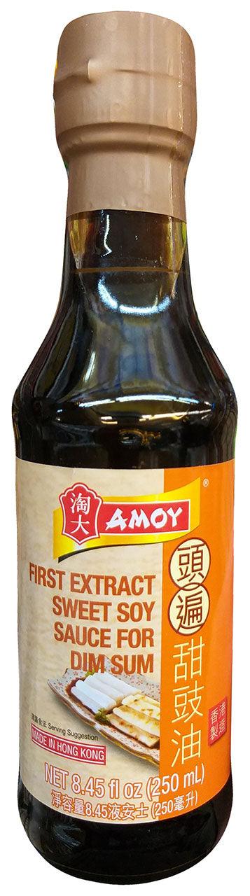 Amoy First Extract Sweet Soy Sauce for Dim Sum, 8.45 Ounces, (1 Bottle) - Mighty Depot