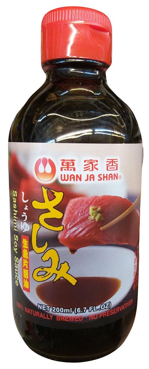 Wan Ja Shan Sashimi Soy Sauce, 6.7 Ounces, (Pack of 1 Bottle) - Mighty Depot