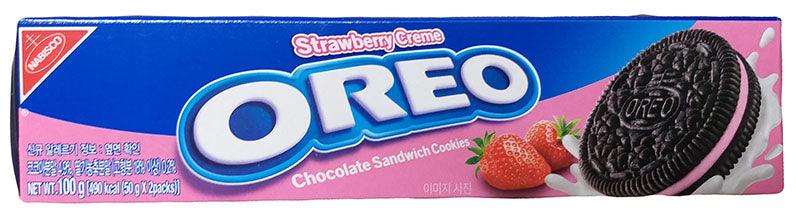 Nabisco Oreo Chocolate Sandwich Cookies (Strawberry Creme), 3.5 Ounces, (1 box) - Mighty Depot