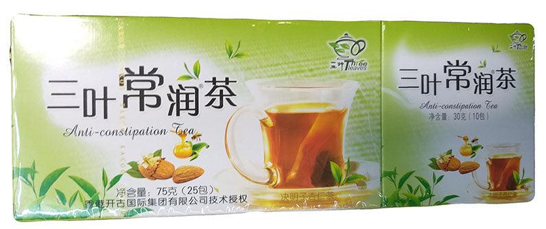 Three Leaves Anti-Constipation Tea, 2.6 Ounces, (Pack of 1) - Mighty Depot