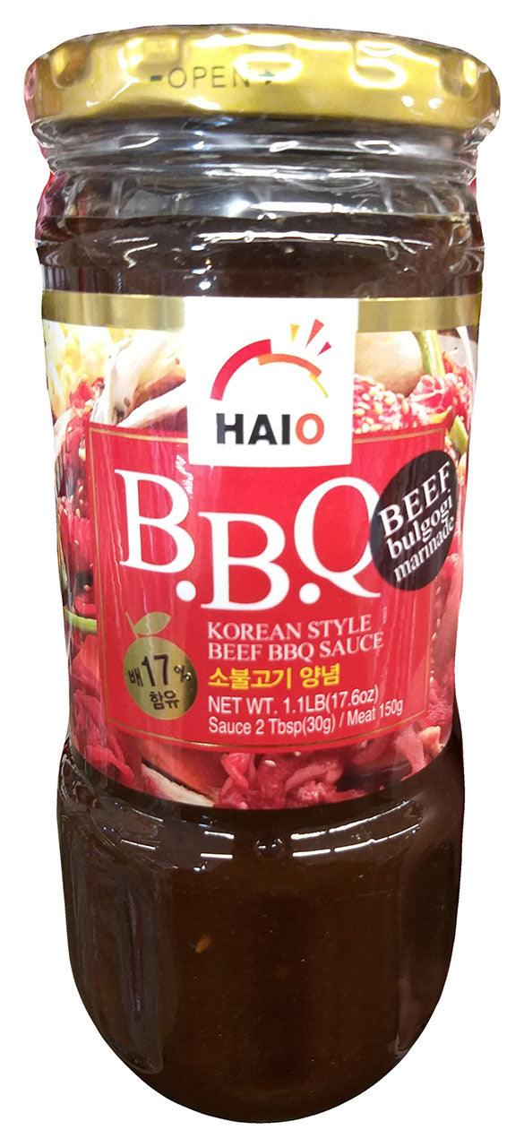 Haioreum Korean Style Beef BBQ Sauce (Bulgogi Marinade), 1.1 Pounds, (1 Jars) - Mighty Depot