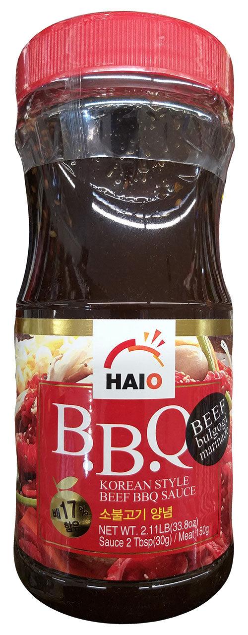Haioreum Korean Style Beef BBQ Sauce (Bulgogi Marinade), 2.1 Pounds, (Pack of 1 Jar) - Mighty Depot