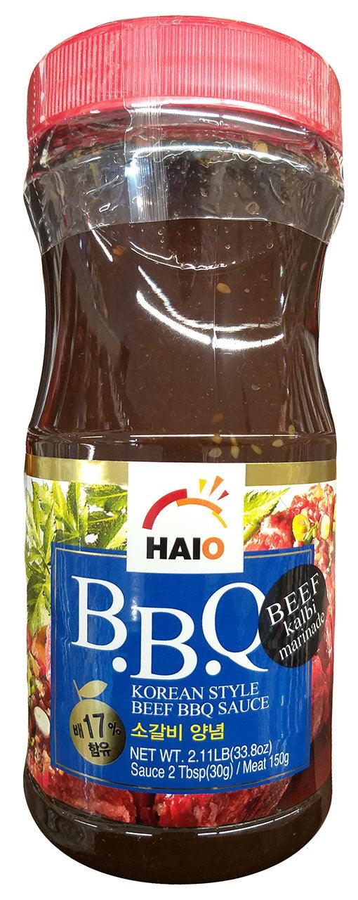 Haioreum Korean Style Beef BBQ Sauce (Kalbi Marinade), 2.1 Pounds, 1 Jar - Mighty Depot