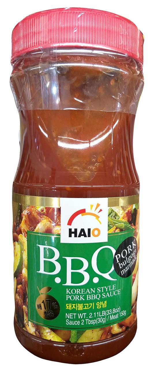 Haioreum Korean Style Pork BBQ Sauce (Bulgogi Marinade), 2.1 Pounds, (Pack of 1 Jar) - Mighty Depot