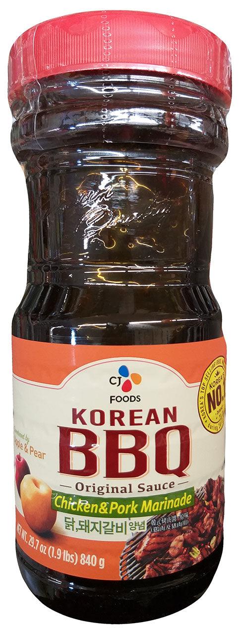 CJ Foods Korean BBQ Sauce (Pork and Chicken Marinade), 1.9 Pounds, (Pack of 1 Jar) - Mighty Depot