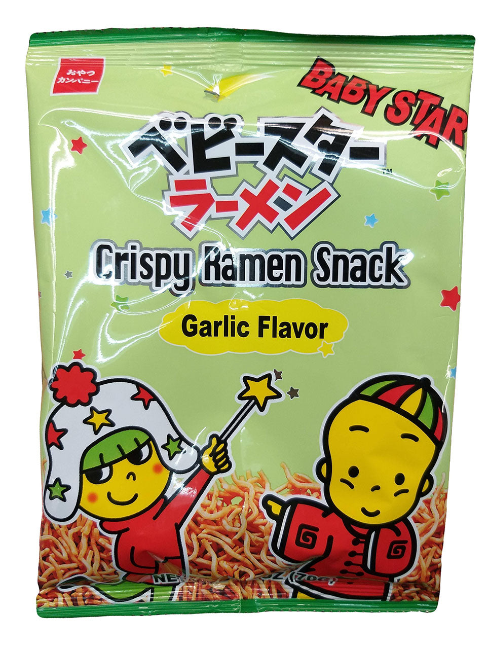 Baby Star Crispy Ramen Snack Garlic Flavor, 2.4 Ounces, (Pack of 1) - Mighty Depot