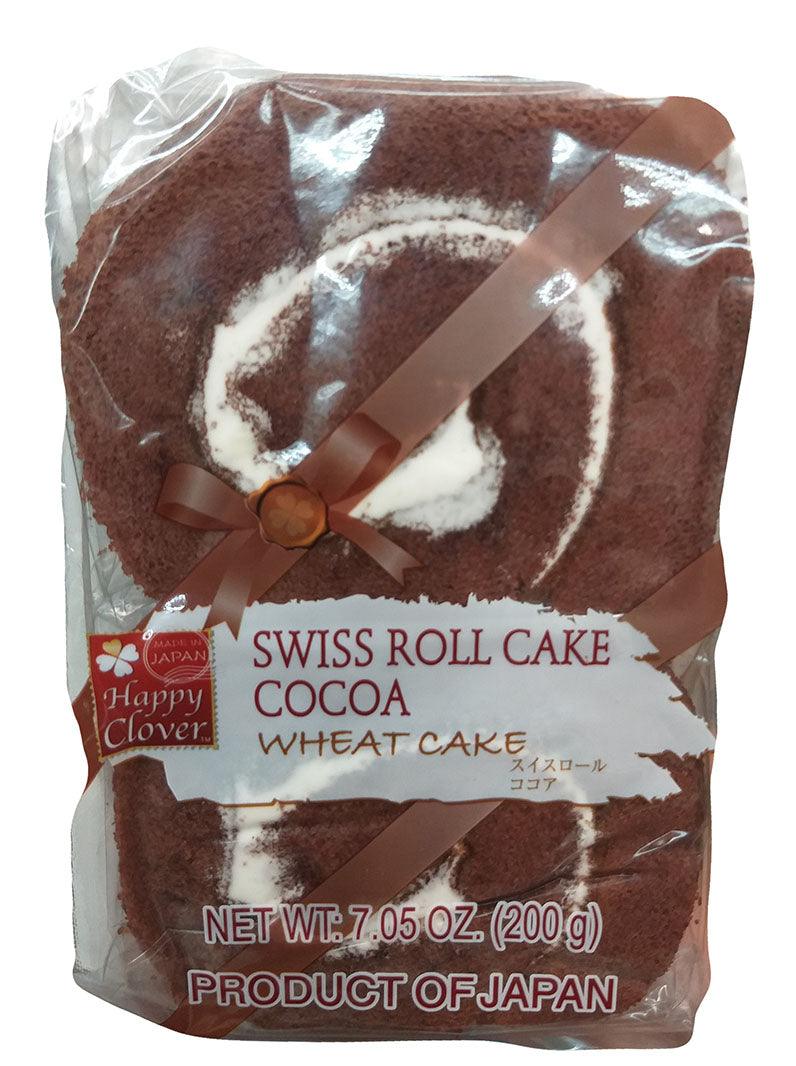 Happy Clover - Swiss Roll Wheat Cake (Cocoa), 7 Ounces, (Pack of 1) - Mighty Depot