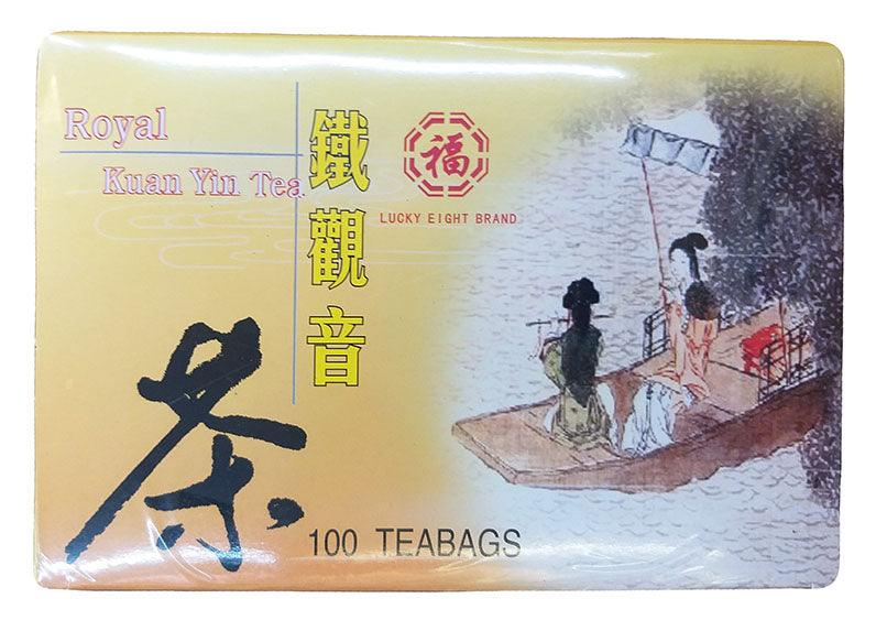 Lucky Eight - Royal Kuan Yin Tea, 7 Ounces (0.07 Oz x 100 Tea Bags), (Pack of 1) - Mighty Depot