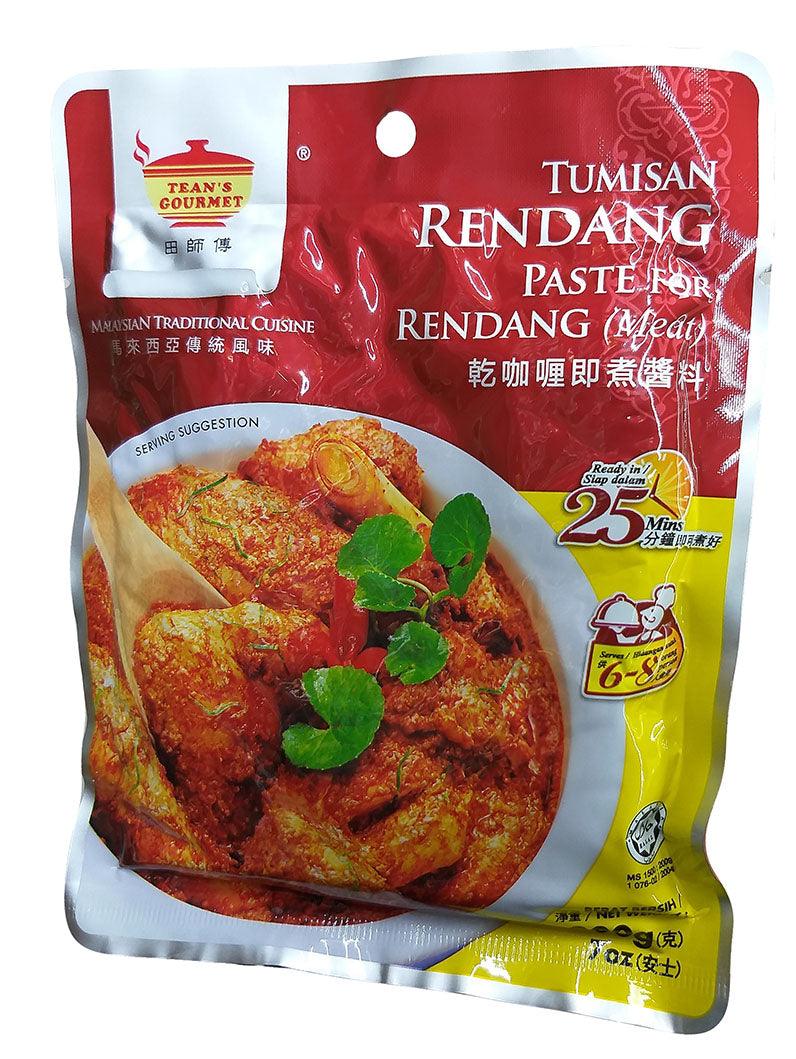 Tean's Gourment - Paste for Rendang (Meat) (Tumisan Rendang), 7 Ounces, (Pack of 1) - Mighty Depot