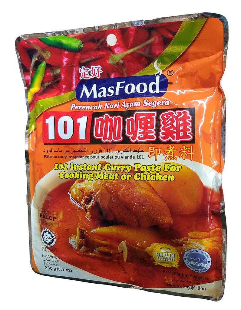 MasFood - 101 Instant Curry Paste for Cooking Meat or Chicken, 8.1 Ounces, (Pack of 1) - Mighty Depot