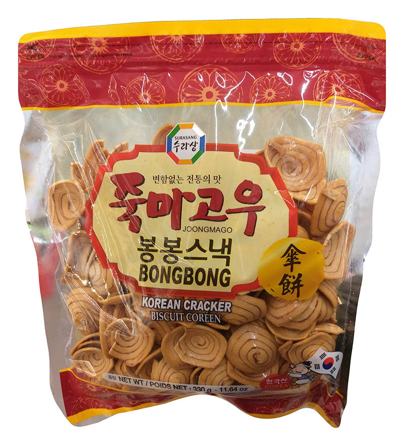 Surasang - Bongbong Korean Crackers, 11.64 Ounces, (Pack of 1) - Mighty Depot