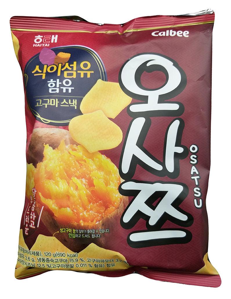 Haitai - Sweet Potato Chips (Osatsu), 4.2 Ounces, (Pack of 2) - Mighty Depot