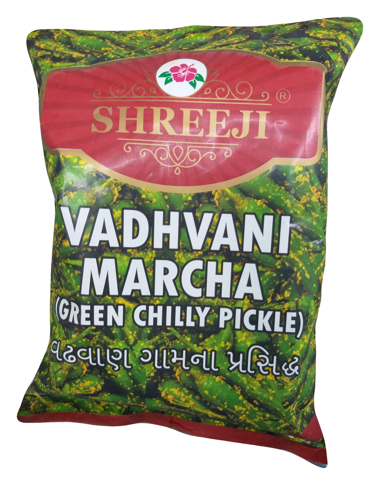 Shreeji - Green Chili Pickle (Vadhvani Marcha), 7.05 Ounces, (Pack of 1) - Mighty Depot