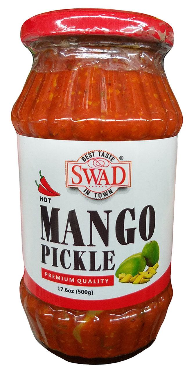 Swad - Mango Pickle (Hot), 17.6 Ounces, (Pack of 1 Jar) - Mighty Depot