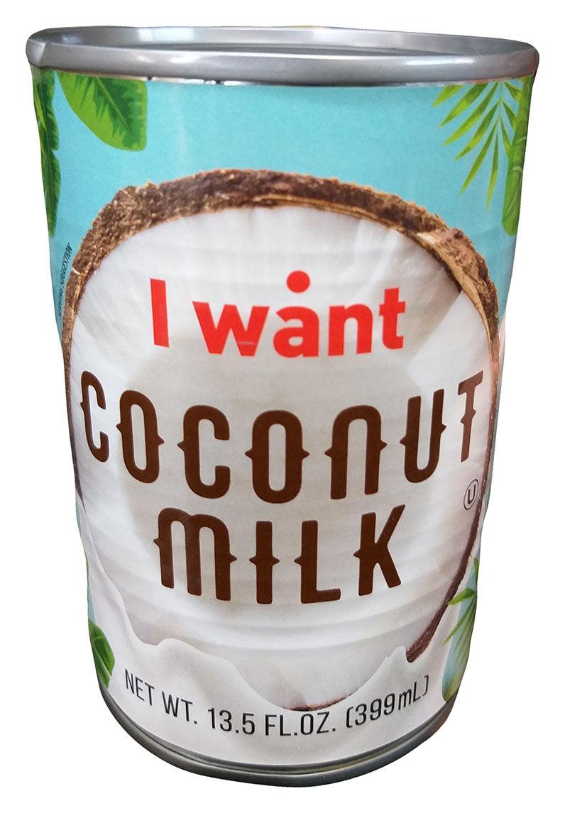 I Want - Coconut Milk, 13.5 Ounces, (Pack of 3 Cans) - Mighty Depot