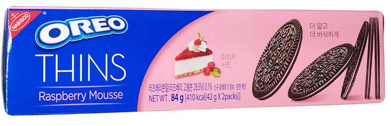 Nabisco - Oreo Thins (Raspberry Mousse), 2.96 Ounces (1.48 Oz x 2), (1 box) - Mighty Depot