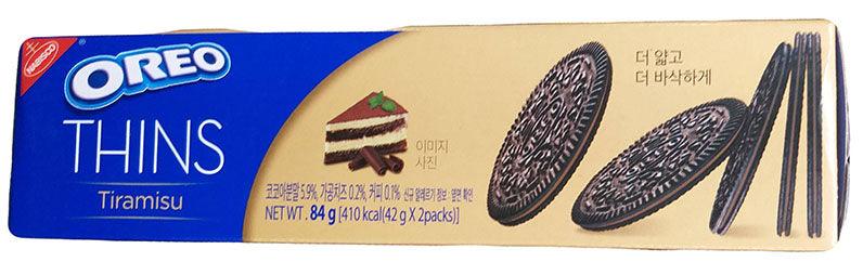 Nabisco - Oreo Thins (Tiramisu), 2.96 Ounces (1.48 Oz x 2), (1 box) - Mighty Depot