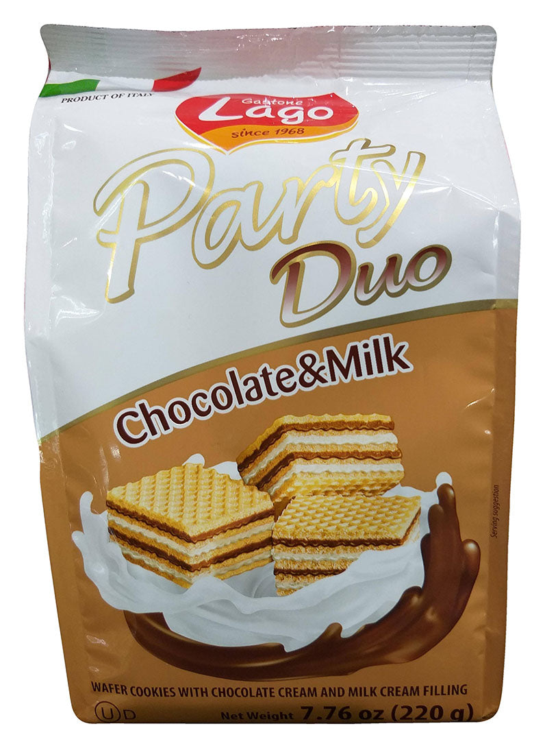 Gastone Lago - Party Duo (Chocolate and Milk), 7.76 Ounces, (Pack of 1) - Mighty Depot