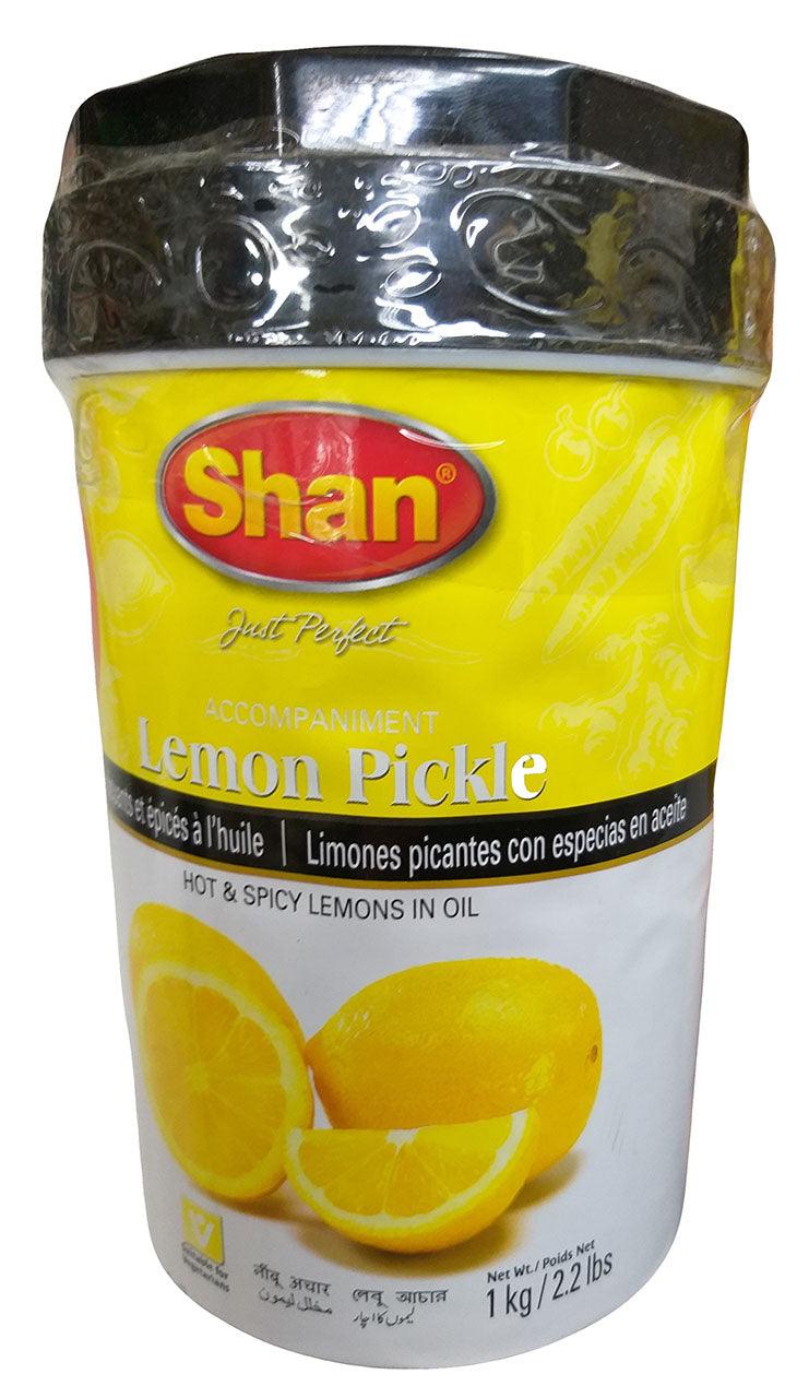 Shan - Lemon Pickle in Oil (Hot and Spicy), 2.2 Pounds, (Pack of 1 Jar) - Mighty Depot