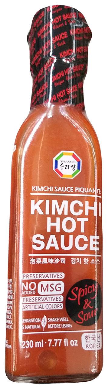 Surasang - Kimchi Hot Sauce Piquante (Spicy and Sour), 7.77 Ounces, (Pack of 1 Bottle) - Mighty Depot
