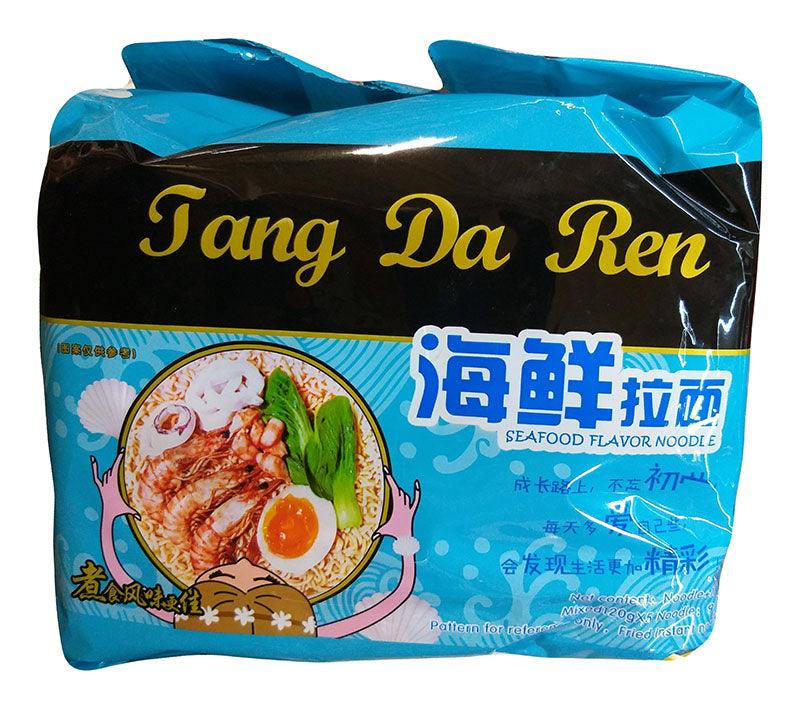 Tang Da Ren - Noodles (Seafood Flavor), 21 Ounces (4.2 oz x 5 packs), (Pack of 1) - Mighty Depot