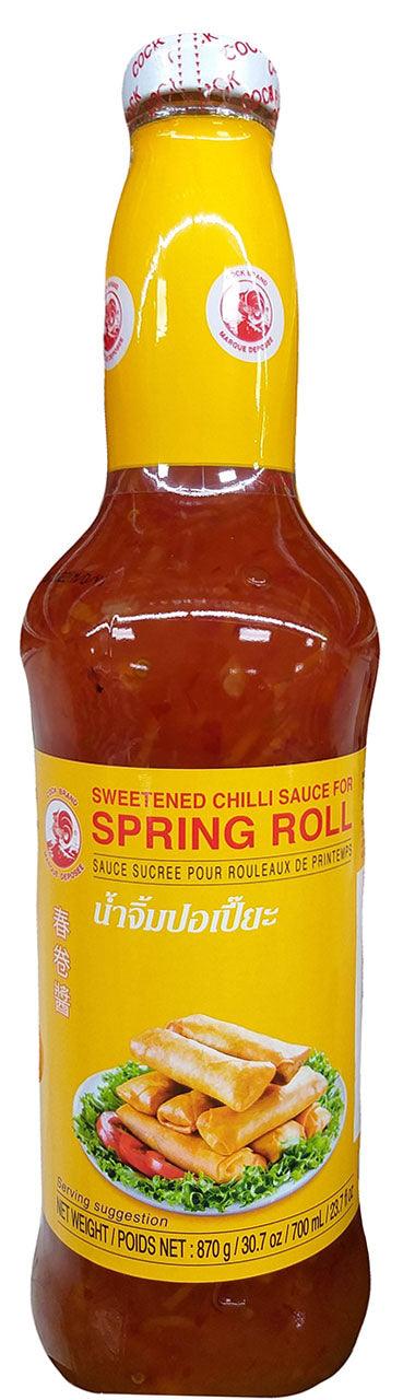 Cock Brand - Sweetened Chili Sauce for Spring Roll, 30.7 Ounces, (1 Bottle) - Mighty Depot