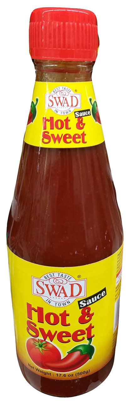 Swad - Hot and Sweet Sauce, 17.6 Ounces, (Pack of 1 Bottle) - Mighty Depot