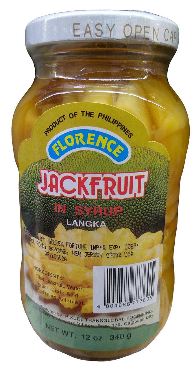 Florence - Jackfruit in Syrup, 12 Ounces, (Pack of 1 Jar) - Mighty Depot