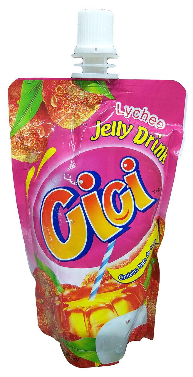 Cici - Jelly Juice Drink (Lychee), 5.2 Ounces, (Pack of 5 Pouches) - Mighty Depot