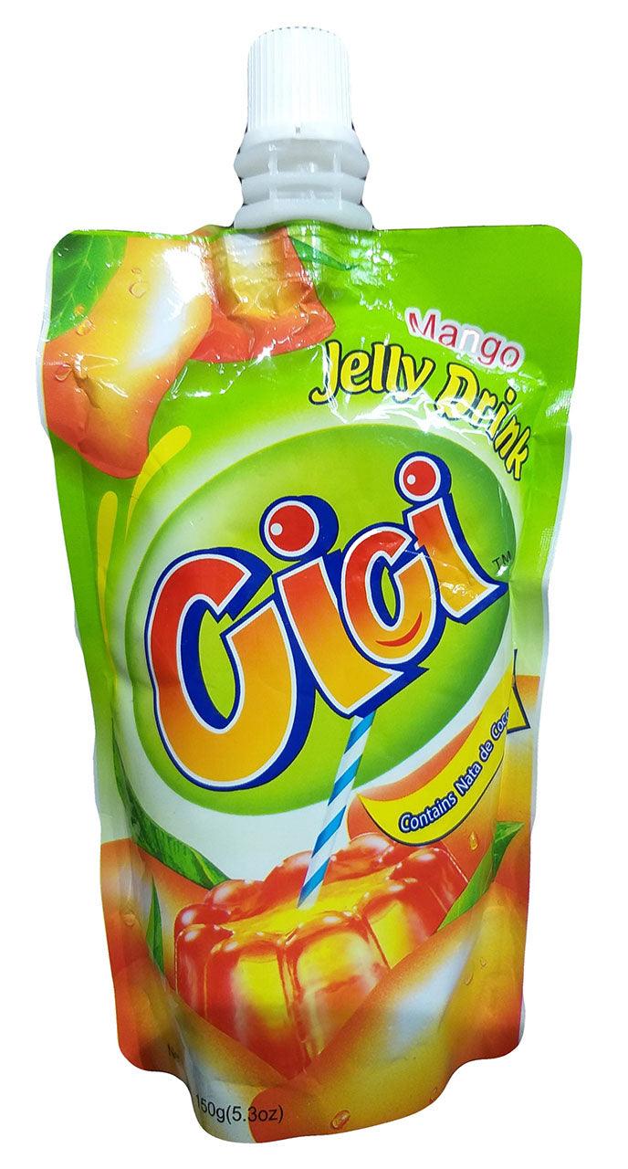 Cici - Jelly Juice Drink (Mango), 5.2 Ounces, (Pack of 5 Pouches) - Mighty Depot