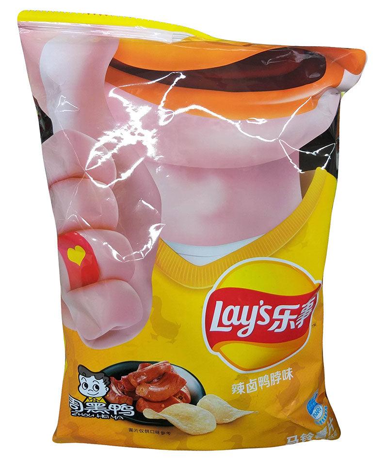 Lay's - Potato Chips (Spicy Duck Neck), 2.3 Ounces, ( 2 bags) - Mighty Depot