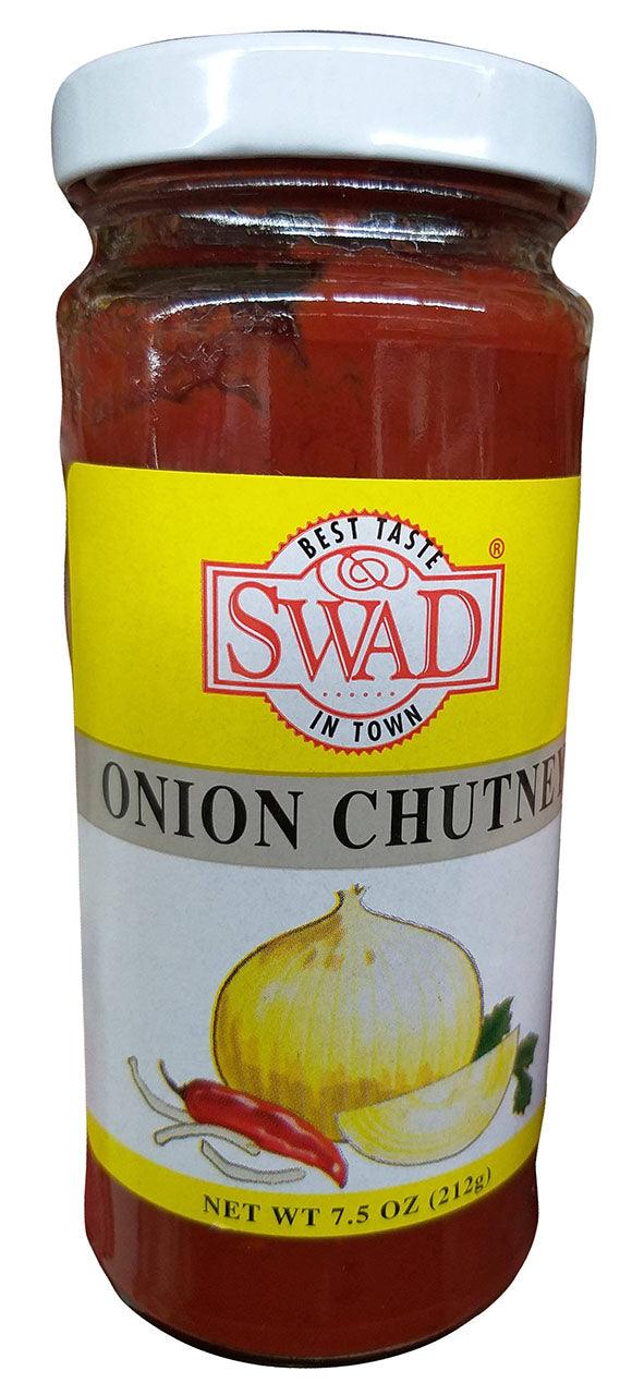 Swad - Onion Chutney, 7.5 Ounces, (Pack of 1 Jar) - Mighty Depot
