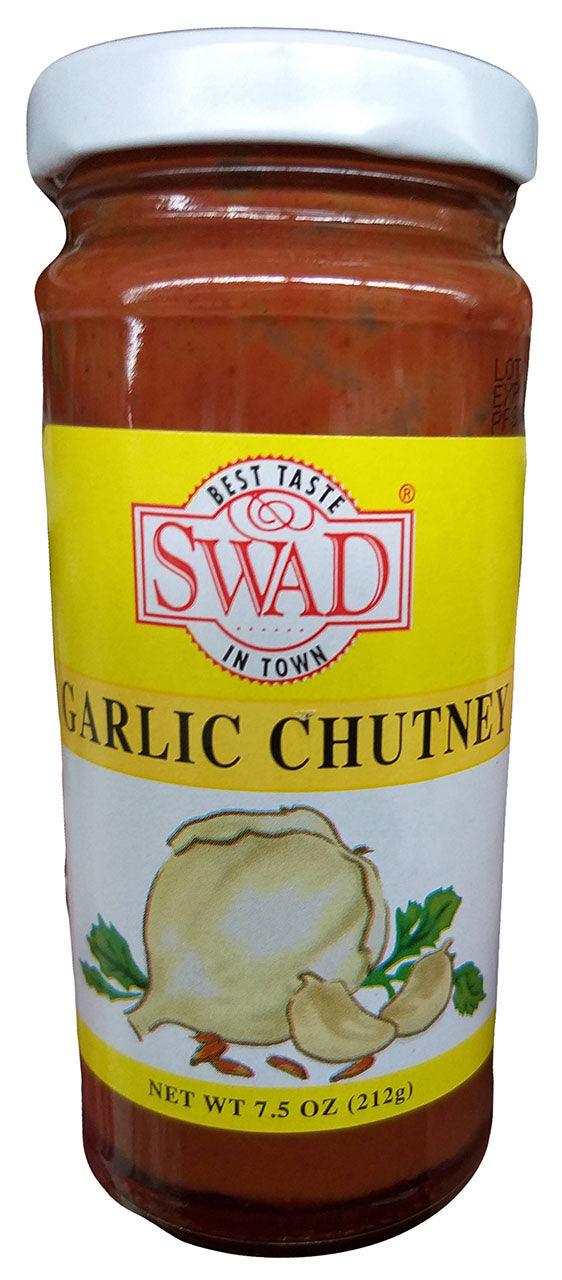 Swad - Garlic Chutney, 7.5 Ounces, (Pack of 1 Jar) - Mighty Depot