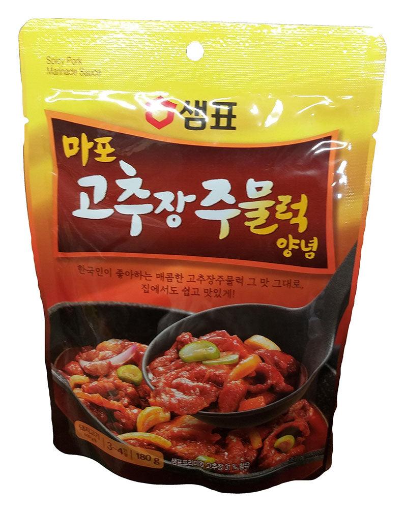 Sempio - Spicy Pork Marinade Sauce, 6.35 Ounces, (Pack of 2) - Mighty Depot