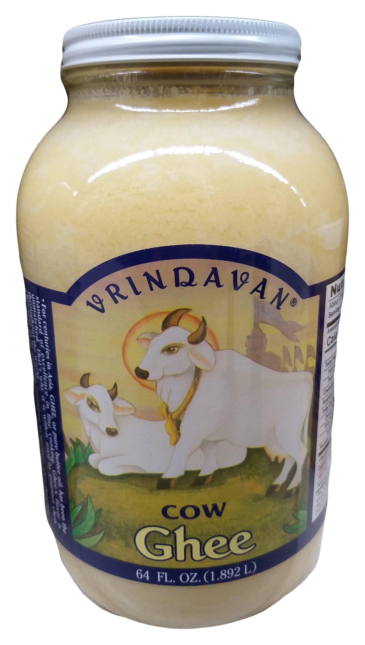 Vrindavan - Cow Ghee, 64 Ounces, (1 Jar) - Mighty Depot