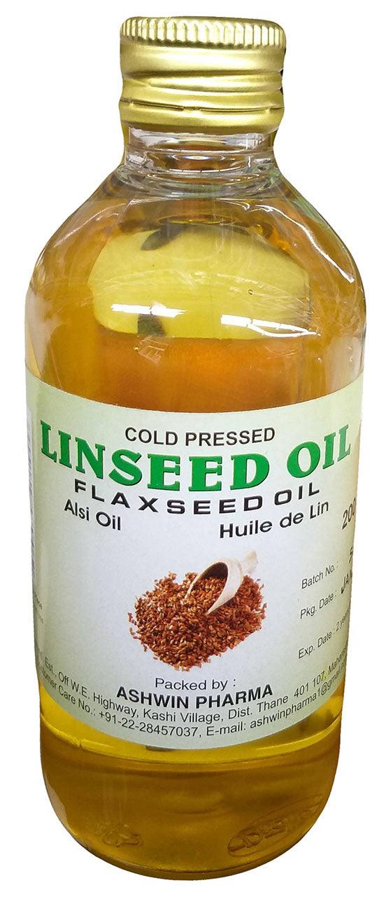Ashwin - Linseed Oil, 6.76 Ounces, (Pack of 1 Bottle) - Mighty Depot
