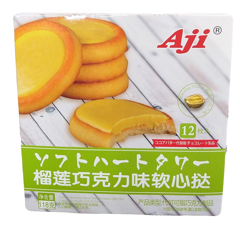 Aji - Chocolate Cookies (Durian), 4.16 Ounces, 1 box - Mighty Depot